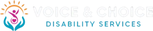 voice and choice disability services logo wide